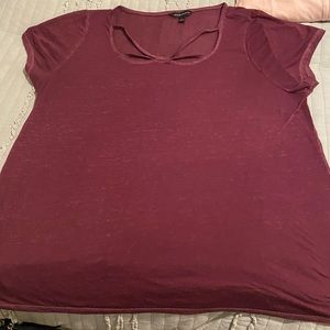 Rock & Republic Womens Maroon Lightweight Top Womens Size XL